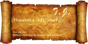 Theobald József névjegykártya